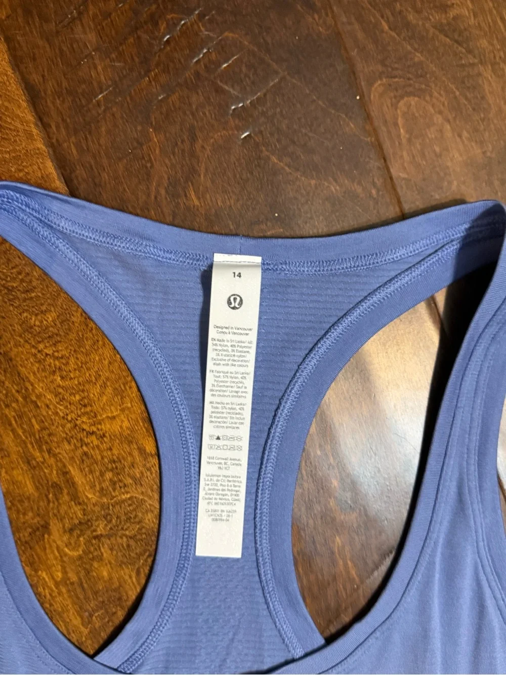 lululemon athletica light periwinkle